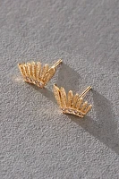 Acanthus 14k Gold Arc Studs