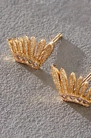 Acanthus 14k Gold Arc Studs