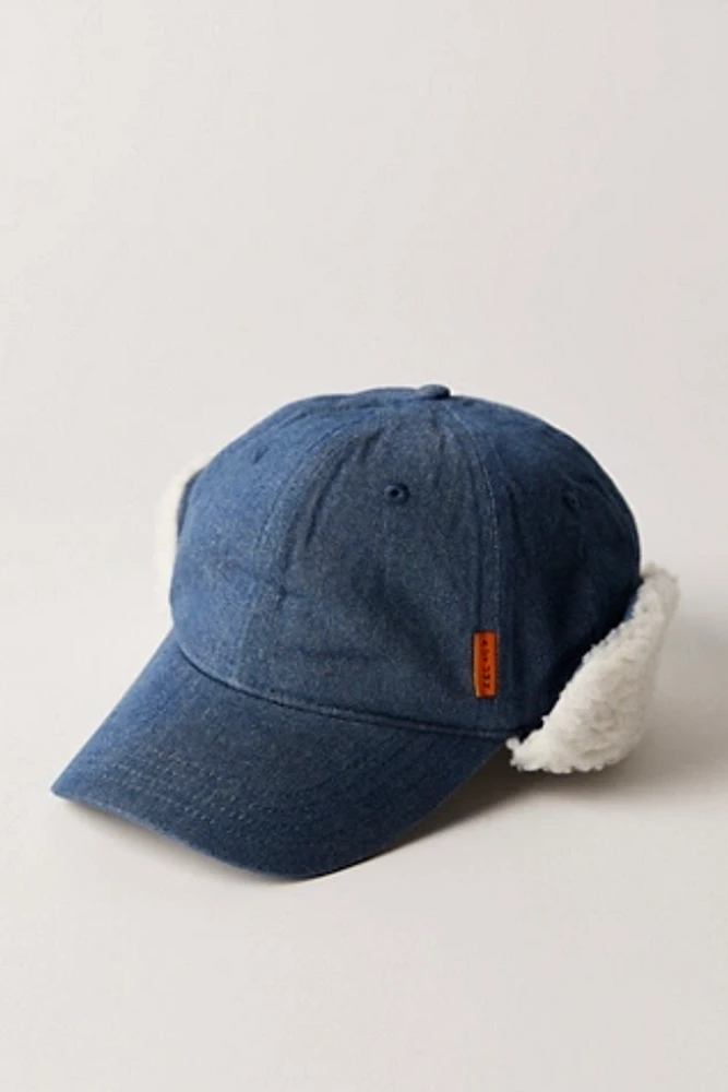 Denim Fleece-Lined Hat