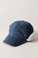 Denim Fleece-Lined Hat