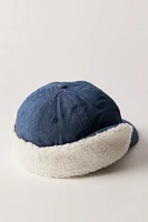 Denim Fleece-Lined Hat