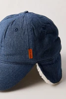 Denim Fleece-Lined Hat