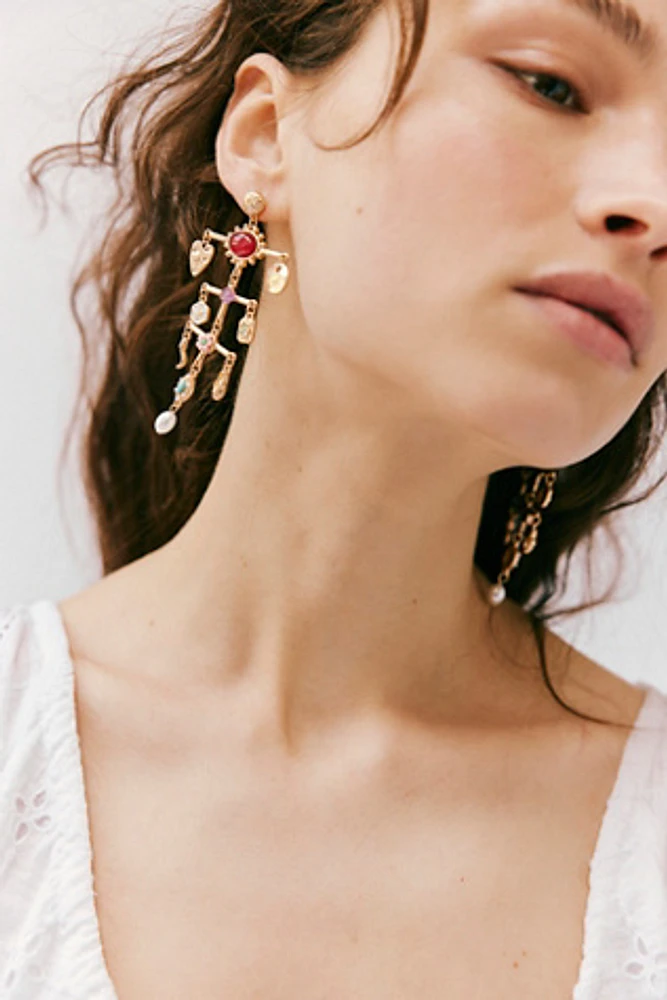 Maxy Charm Dangle Earrings