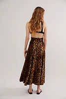 Norma Kamali Leopard Grace Skirt