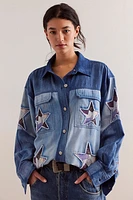 We The Free To Stars Denim Top