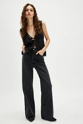 AGOLDE Dame High Rise Wide-Leg Jeans