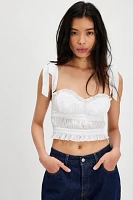 For Love & Lemons Chantilly Crop Top