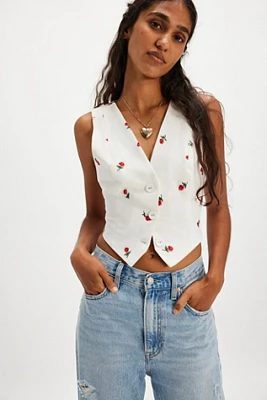 For Love & Lemons Talia Embroidered Vest