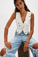 For Love & Lemons Talia Embroidered Vest