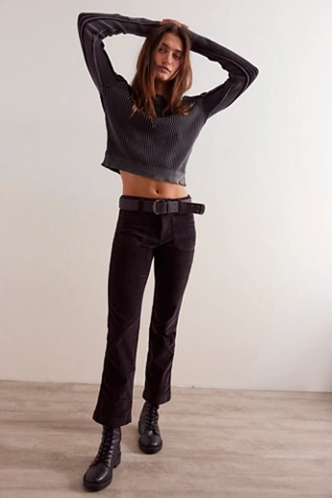 High Time Velvet Kick Flare Pants