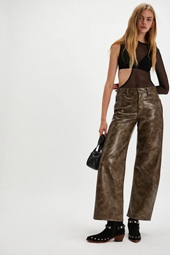 AGOLDE Recycled Leather Low Curve Pants