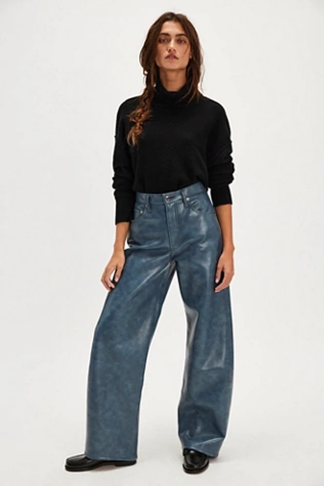 AGOLDE Recycled Leather Low Curve Pants