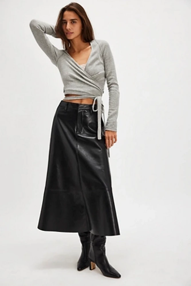 Citizens of Humanity Cassia Leather Skirt