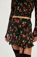 Betsey Rose Garter Mini Skirt