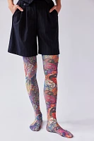 Retro Floral Tights