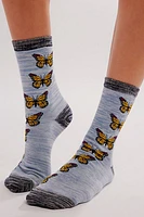 Monarch Butterfly Crew Socks