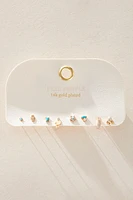 14k Gold Plated Davina Stud Set