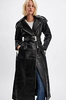 Knightley Leather Trench Coat