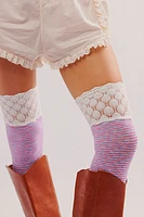 Mermaid Marled Over The Knee Socks