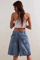 We The Free Rue Denim Long Shorts