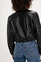 AGOLDE x Shoreditch Ski Club Essie Leather Cropped Jacket