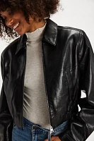 AGOLDE x Shoreditch Ski Club Essie Leather Cropped Jacket