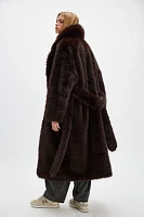 AGOLDE x Shoreditch Ski Club Ebony Shearling Coat