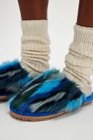 Mou Carnival Faux Fur Slippers