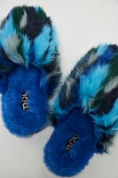 Mou Carnival Faux Fur Slippers