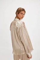 DONNI. The Silk Pinstripe Shirt