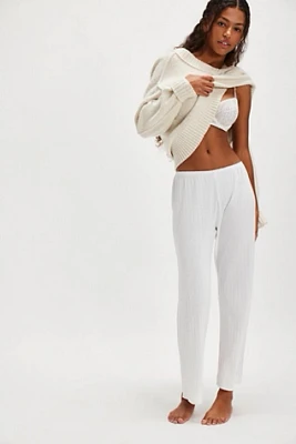 DONNI. The Pointelle Simple Crop Pants