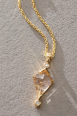 Dea Dia Quartz Diamond Necklace