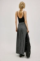 Norma Kamali Pleated Long Skirt With Slit