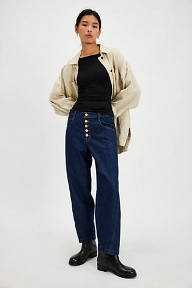 FRAME Crop Balloon Leg Jeans