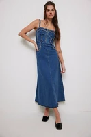 PatBO Braided Denim Midi