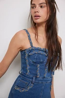 PatBO Braided Denim Midi