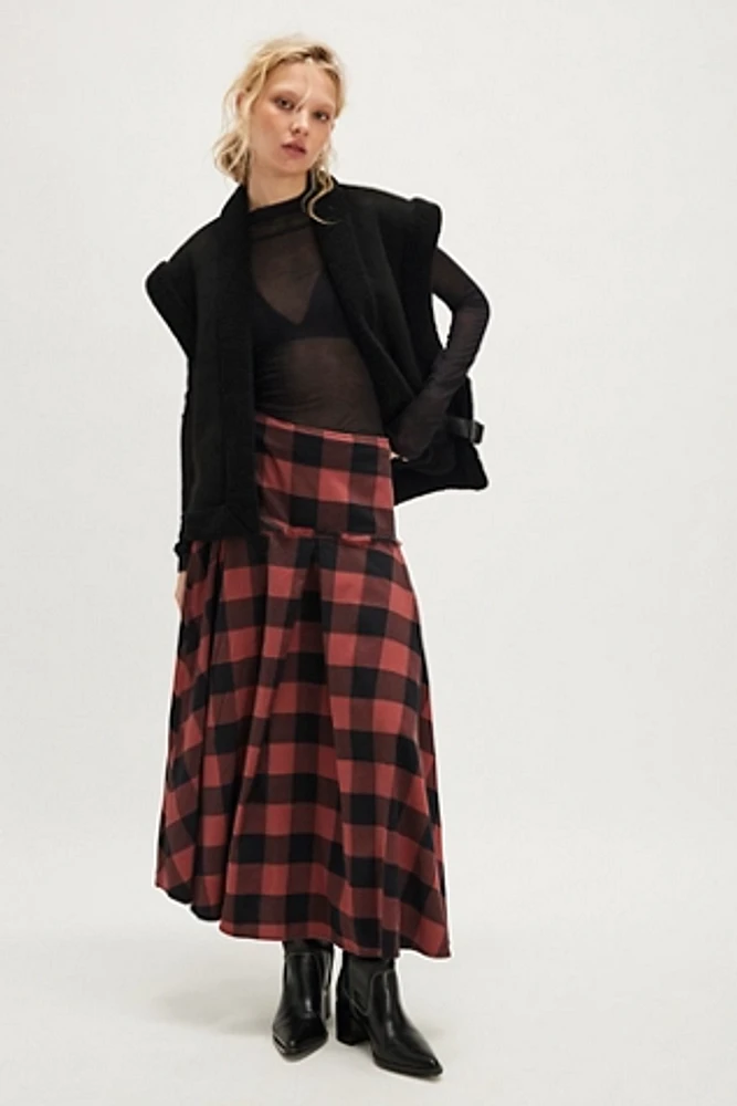 NSF Coleen Plaid Skirt