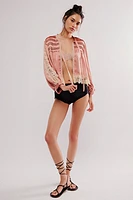 Anna Sui Lace Trimmed Bed Jacket