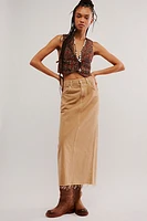 Anna Sui Cinnamon Tweed Vest