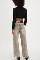 OneTeaspoon Jackson Mid-Rise Wide-Leg Jeans