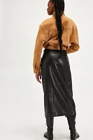 Just Female Verve Leather Skirt