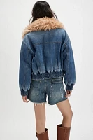 BlankNYC Cozy Up Denim Jacket