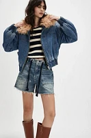 BlankNYC Cozy Up Denim Jacket