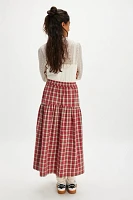 Damson Madder Bronte Button Maxi Skirt