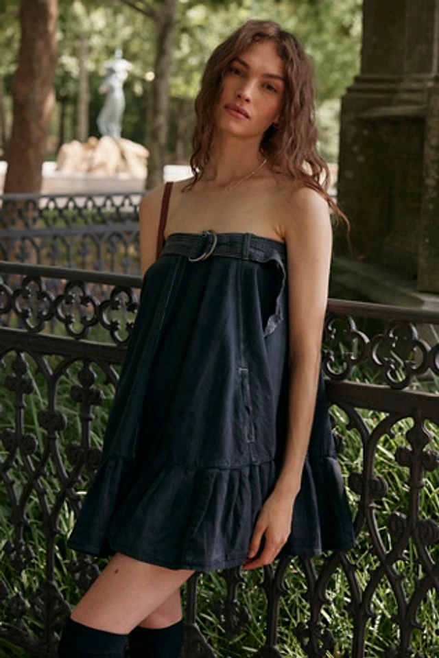 black mini plunge dress Hayden Long Sleeve Plunge Mini Dress / Black | MESHKI