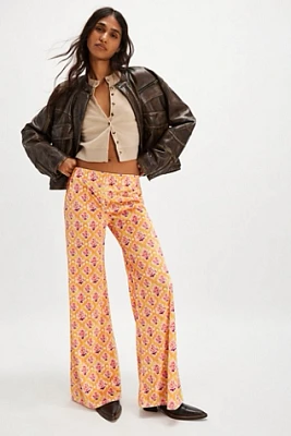 Flare Street Wide-Leg Velvet Pants