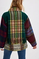 Carleen Mixed Plaid Laurel Swing Jacket