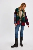 Carleen Mixed Plaid Laurel Swing Jacket