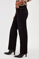 RE/DONE 90s Flocked High-Rise Loose Jeans