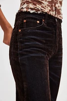 RE/DONE 90s Flocked High-Rise Loose Jeans